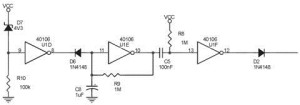 Rangakaian Detektor Low Baterry Alarm Cahaya Untuk Tempan Penyimpanan