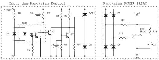 Rangkaian Solid State Relay,skema Solid State Relay