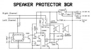 Skema Rangkaian Speaker Protektor